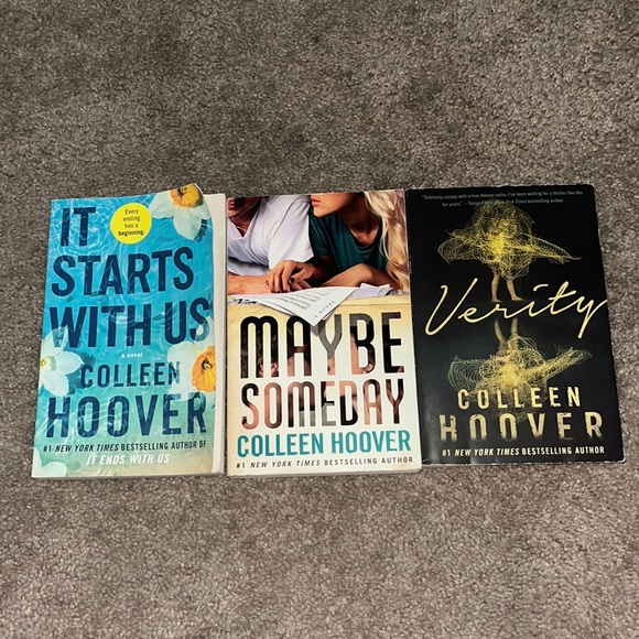 colleen hoover Other - Colleen Hoover books (3) It starts with us, maybe someday & verity